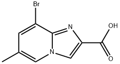 8-BroMo-6-MethyliMidazo[1,2-a]pyridine-2-carboxylic acid 结构式