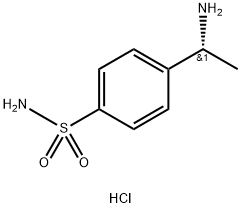 (R)-4-(1-氨基乙基)苯磺酰胺盐酸盐 结构式