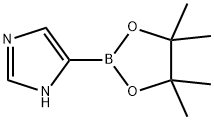 1H-咪唑-5-硼酸频哪醇酯 结构式