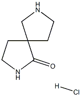 2,7-Diazaspiro[4.4]nonan-1-one hydrochloride 结构式