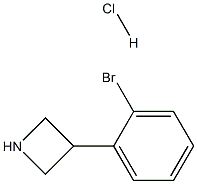 3-(2-溴苯基)氮杂环丁烷盐酸盐 结构式