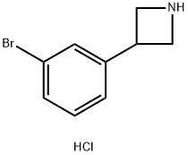 3-(3-溴苯基)氮杂环丁烷盐酸盐 结构式