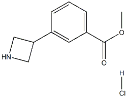 甲基3-(氮杂环丁烷-3-基)苯甲酸酯盐酸盐 结构式