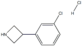 3-(3-氯苯基)氮杂环丁烷盐酸盐 结构式