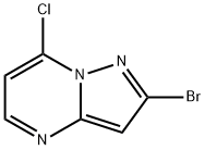 2-溴-7-氯吡唑[1,5-A]嘧啶 结构式