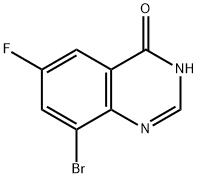 8-溴-6-氟喹唑啉-4(3H)-酮 结构式