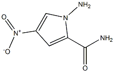 1-氨基-4-硝基-1H-吡咯-2-甲酰胺 结构式