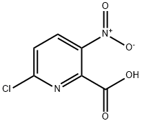 6-氯-3-硝基-2-吡啶羧酸 结构式