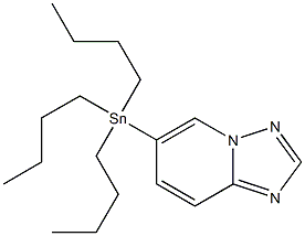 6-Tributylstannyl[1,2,4]-Triazolo[1,5-a]pyridine 结构式