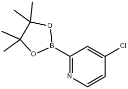 4-CHLOROPYRIDINE-2-BORONIC ACID PINACOL ESTER 结构式