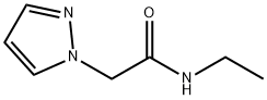 N-乙基-2-(1-吡唑基)乙酰胺 结构式