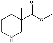3-甲基哌啶-3-甲酸甲酯 结构式
