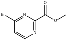 4-溴嘧啶-2-甲酸甲酯 结构式