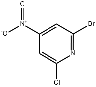 2-溴-6-氯-4-硝基吡啶 结构式