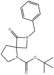 2-苄基-1-氧代-2,5-二氮杂螺[3.4]辛烷-5-羧酸叔丁酯 结构式