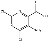 5-氨基-2,6-二氯嘧啶-4-羧酸 结构式