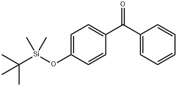 (4-(tert-ButyldiMethylsilanyloxy)phenyl)phenylMethanone 结构式