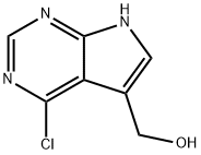 (4-氯-7H-吡咯并[2,3-D]嘧啶-5-基)甲醇 结构式