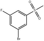 Benzene, 1-broMo-3-fluoro-5-(Methylsulfonyl) 结构式