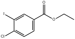 4-氯-3-碘苯甲酸乙酯 结构式