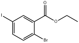 2-溴-5-碘苯甲酸乙酯 结构式