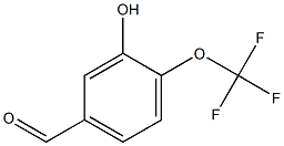 3-hydroxy-4-trifluoromethoxybenzaldehyde 结构式