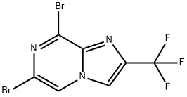 6,8-二溴-2三氟甲基咪唑并[1,2-A]吡嗪 结构式