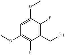 (2,6-DIFLUORO-3,5-DIMETHOXYPHENYL)METHANOL 结构式