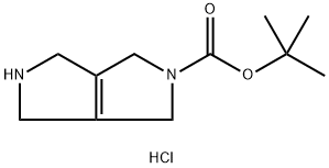 叔丁基 1H,2H,3H,4H,5H,6H-吡咯并[3,4-C]吡咯-2-甲酸酯 盐酸盐 结构式