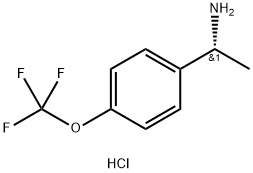 (R)-1-(4-(三氟甲氧基)苯基)乙胺盐酸盐 结构式