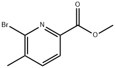 6-溴-5-甲基吡啶甲酸甲酯 结构式