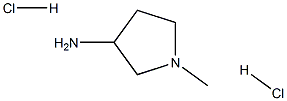 1-甲基吡咯烷-3-胺二盐酸 结构式