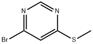 6-甲巯基-4-溴嘧啶 结构式