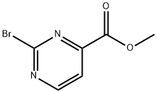 2-溴嘧啶-4-羧酸甲酯 结构式