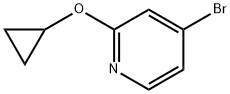 4-溴-2-环丙氧基吡啶 结构式