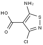 5-氨基-3-氯异噻唑-4-甲酸 结构式