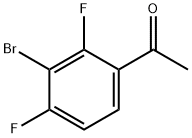 2,4-二氟-3-溴苯乙酮 结构式