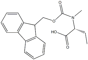 N-FMOC-(R)-2-甲氨基丁酸 结构式