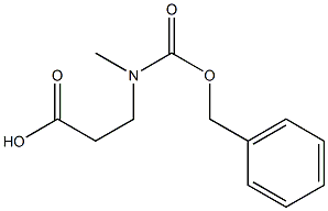 N-CBZ-3-(甲基氨基)丙酸 结构式