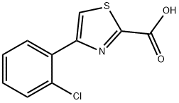 4-(2-氯苯基)噻唑-2-甲酸 结构式