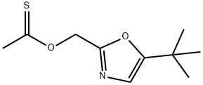 硫代乙酸,O-[[5 - (1,1 - 二甲基乙基)-2 - 恶唑基]甲基]酯 结构式