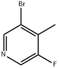 3-溴-5-氟-4-甲基吡啶 结构式