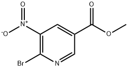 6-溴-5-硝基烟酸甲酯 结构式