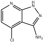 4-氯-1H-吡唑并[3,4-B]吡啶-3-胺 结构式