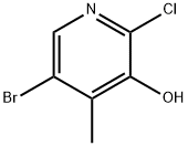 5-溴-2-氯-3-羟基-4-甲基吡啶 结构式