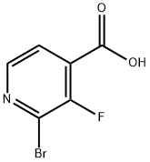 2-溴-3-氟异烟酸 结构式