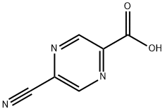 5-氰基吡嗪-2-羧酸 结构式