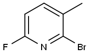 2-溴-6-氟-3-甲基吡啶 结构式
