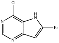 6-溴-4-氯-5H-吡咯并[3,2-D]嘧啶 结构式