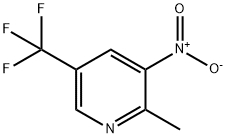 2-甲基-3-硝基-5-(三氟甲基)吡啶 结构式